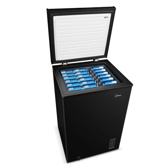 Freezer Horizontal 1 Porta 100L Preto | Midea
