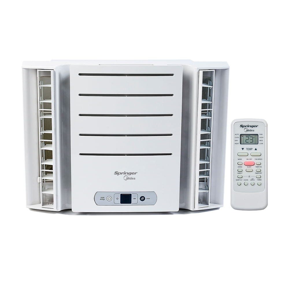 Ar Condicionado Janela 7500 BTU Eletrônico Frio Midea Springer Midea QCK078RB — Frontal