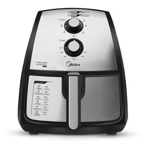 Outlet Fritadeira Air fryer 4L cor Inox Midea