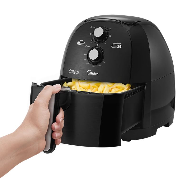 Fritadeira AirFryer 5,3L cor Preta Midea - Midea