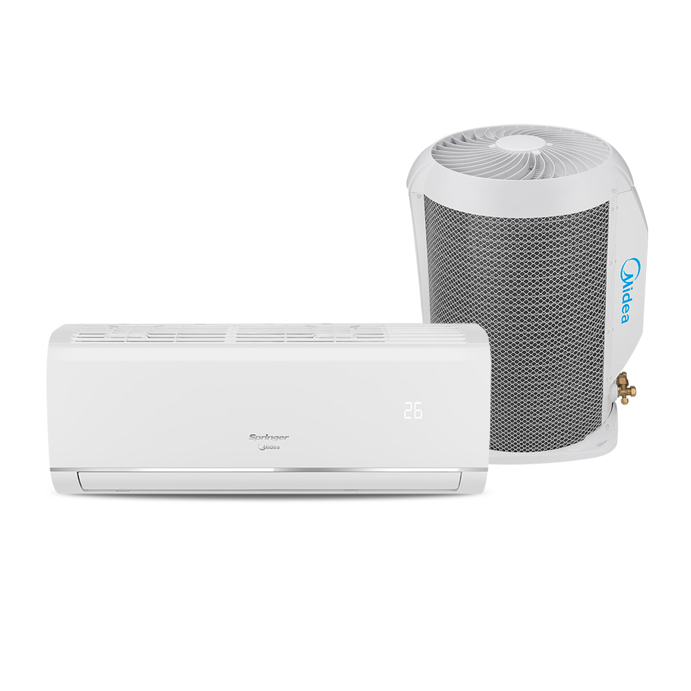 Ar Condicionado Split 12000 BTUs AirVolution Frio Midea Springer Midea 42AFFCG12S5.38TFCB12S5 — Frente