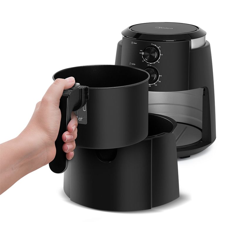 7.fritadeira-airfryer-4-5l-dualcyclone-cor-preta-midea-FRE45P1.FRE45P2-Cesto-remomivel
