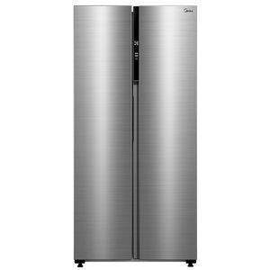 Outlet Geladeira Side By Side 442L Inverter Cor Inox Conectada Midea
