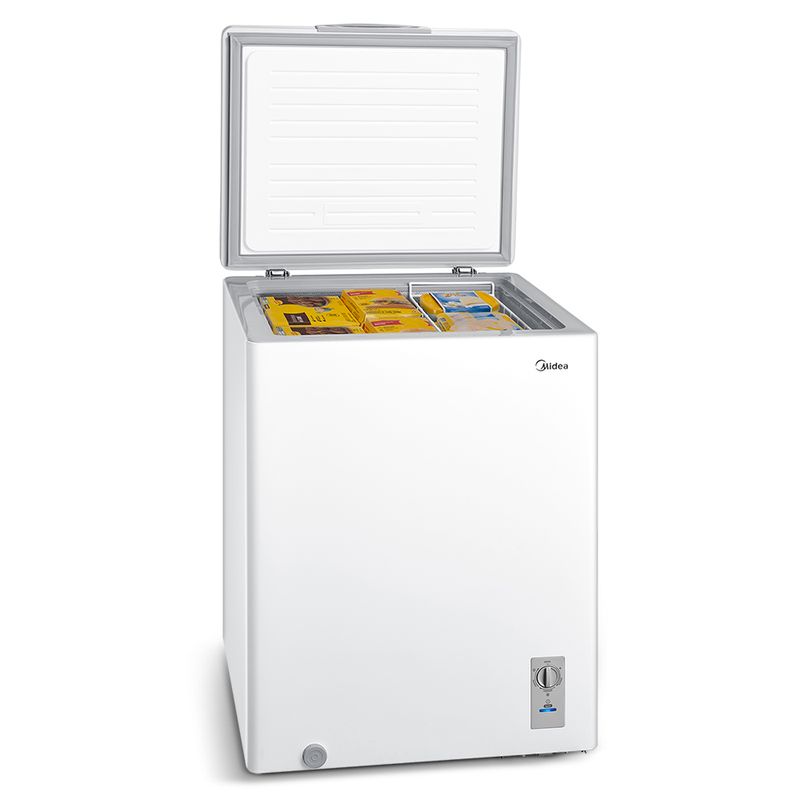 4.freezer-horizontal-3-em-1-branco-145l-midea-MDRC207SLA011.MDRC207SLA012-Aberto-alimento