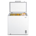 4.freezer-horizontal-3-em-1-branco-200l-midea-Aberto-alimento