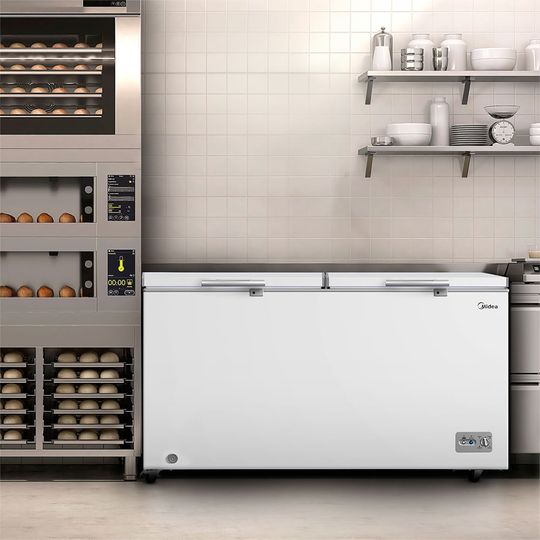 Freezer Horizontal 2 Portas Branco 508L | Midea
