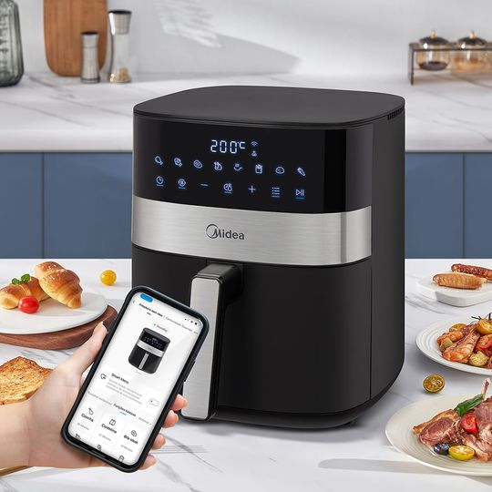 Fritadeira Air Fryer 6L Smart Chef Plus Preta | Midea