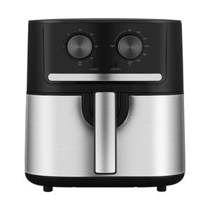 Outlet Fritadeira Air Fryer 5,5L Cyclone Preto e Inox Midea