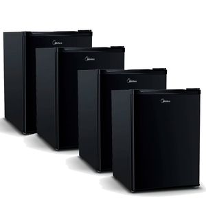 Frigobar Preto 67 Litros Midea - Kit 4 unidades