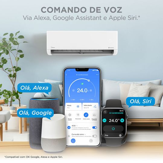 Ar-Condicionado Split 9000 BTUs AI ECOMASTER Frio Midea | Midea