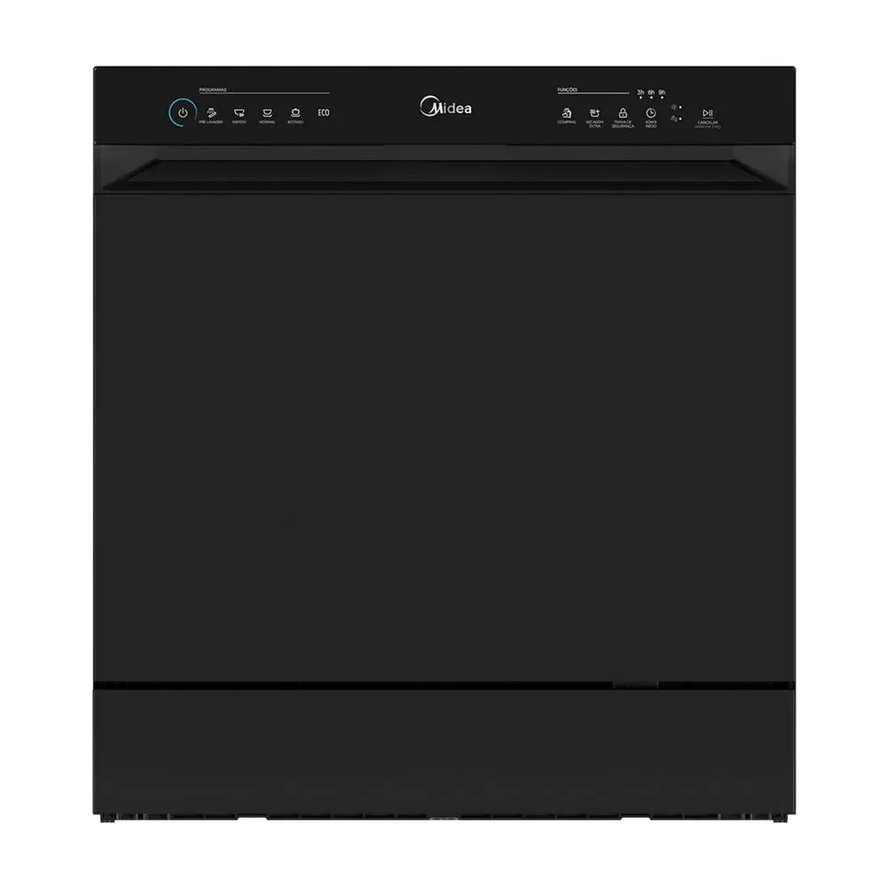 Lava Louças 8 Serviços Preta Touch Plus | Midea