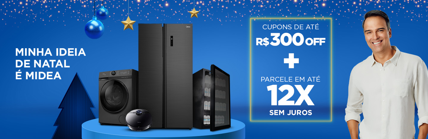 Natal midea cupons de até 300 off