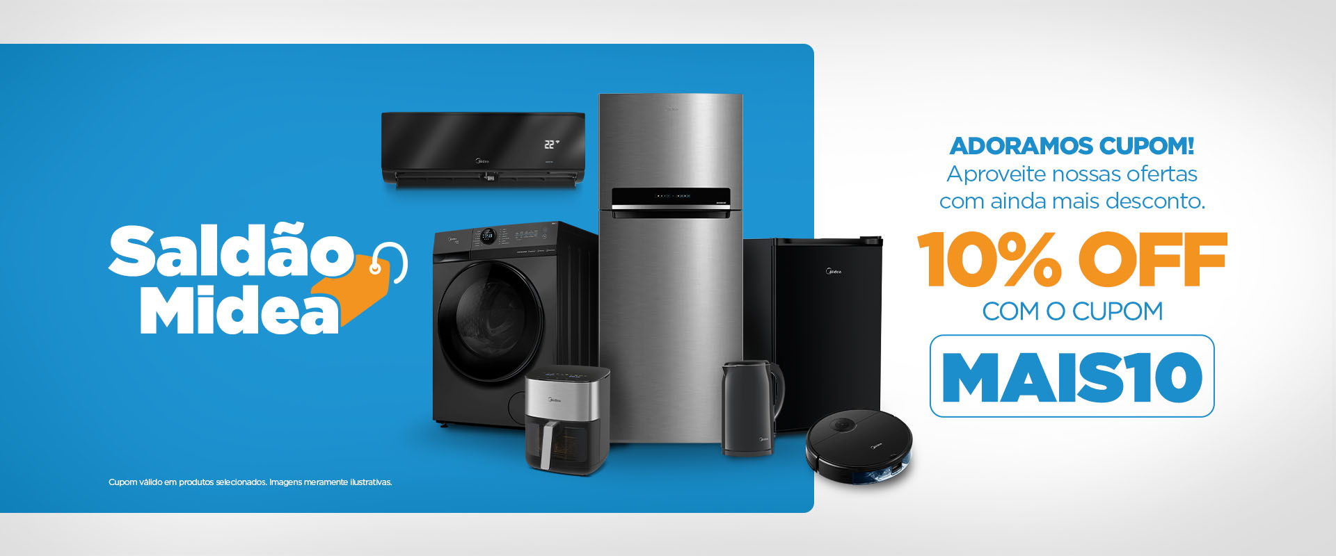 Saldão Midea Cupom 10% Off