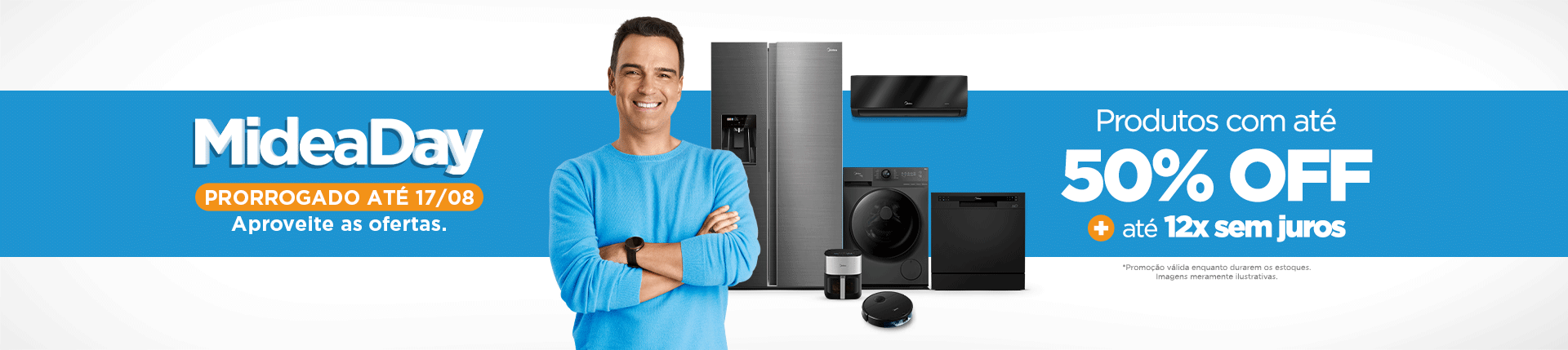 Midea day produtos com até 50% OFF
