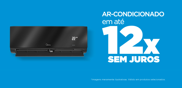 Ar condicionado em até 12x sem juros