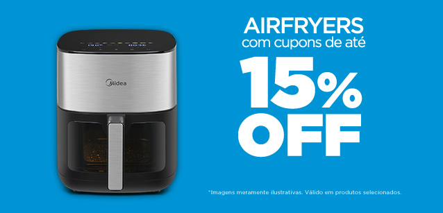 airfryers com cupom de desconto